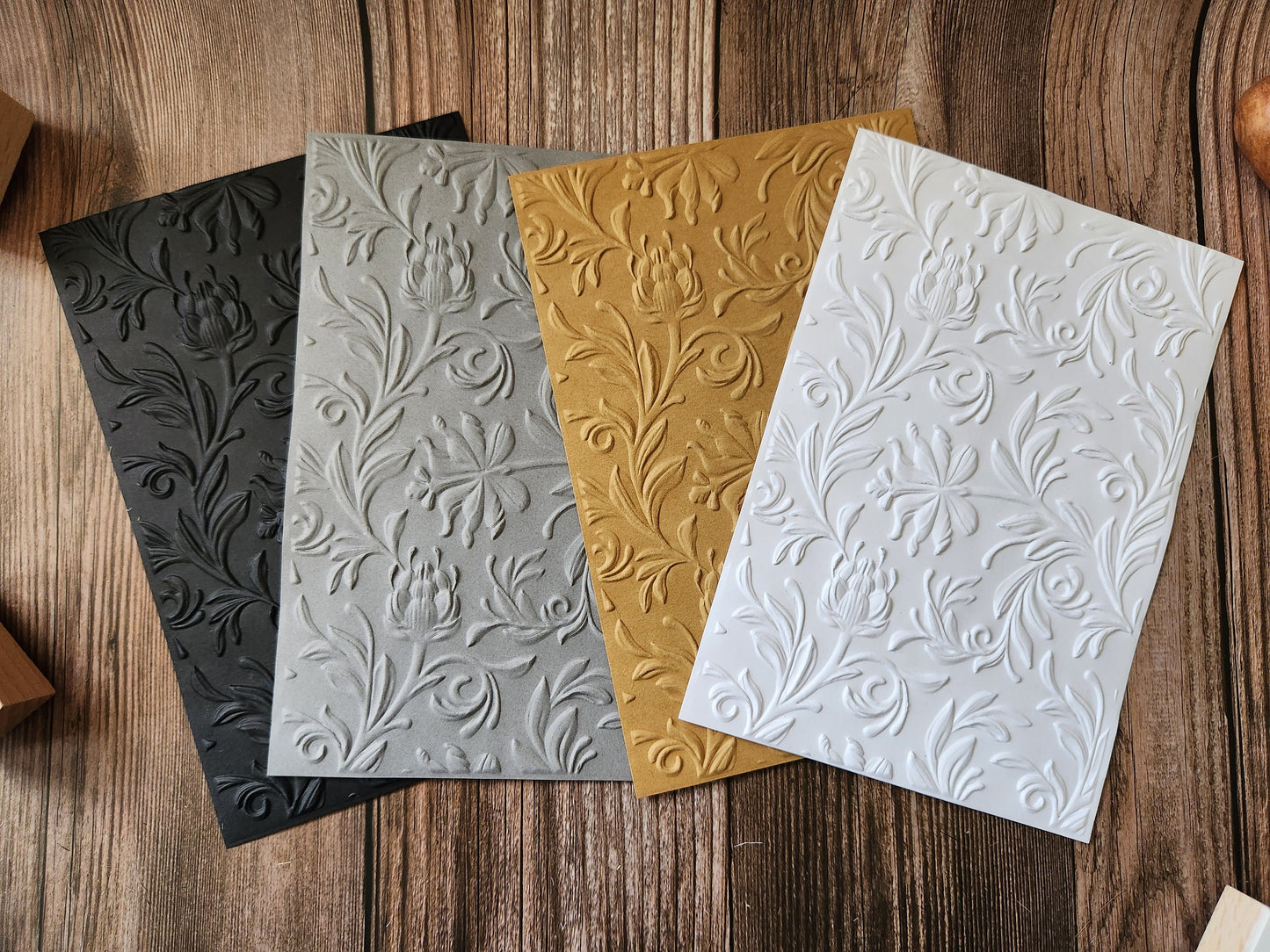 Floral Embossed Paper