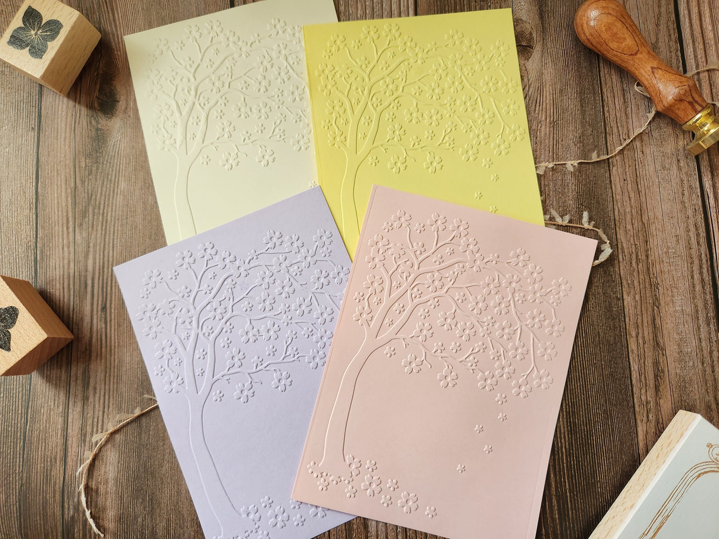 Tree Embossed Paper