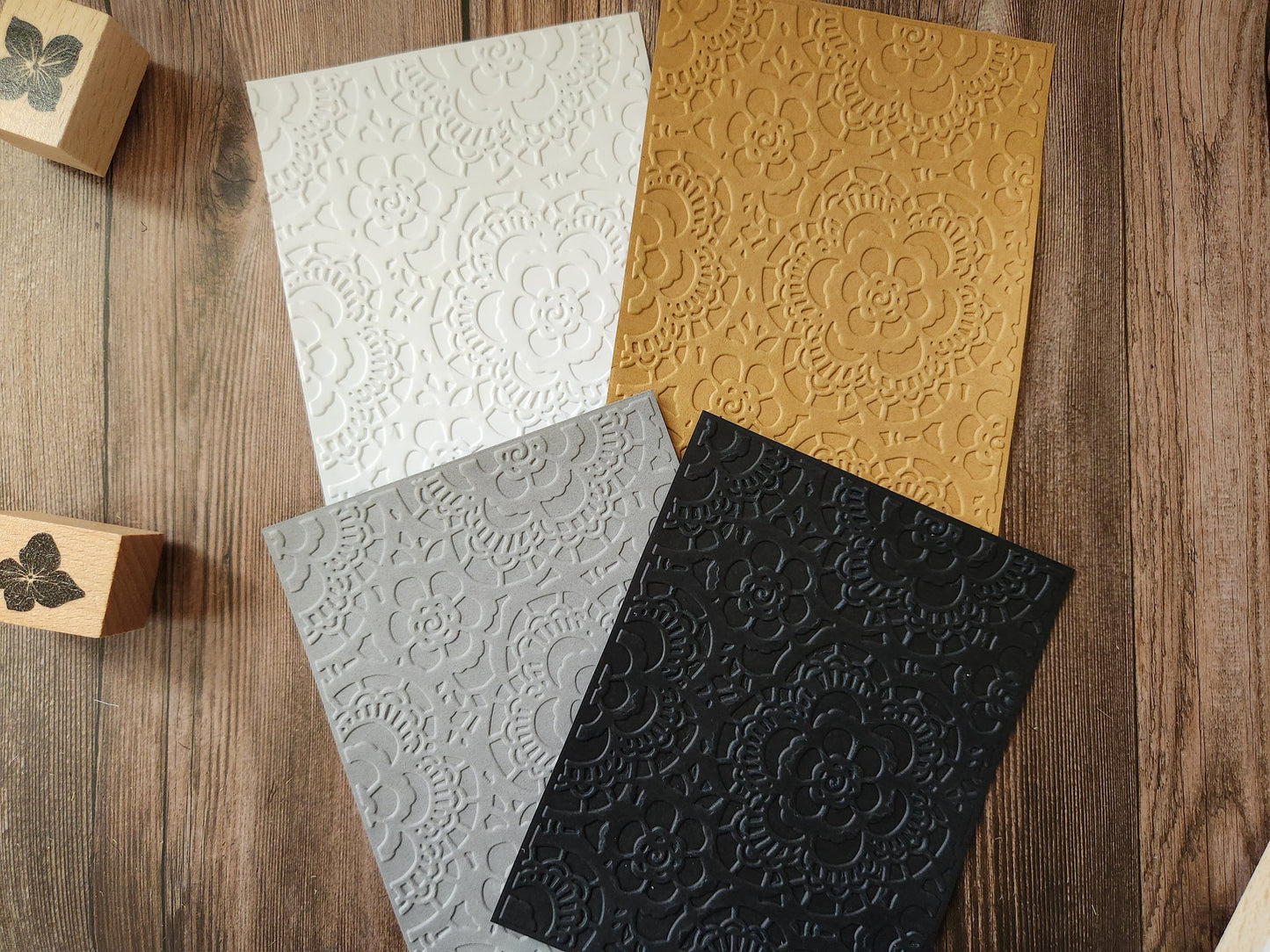Flower Lace Embossed Paper