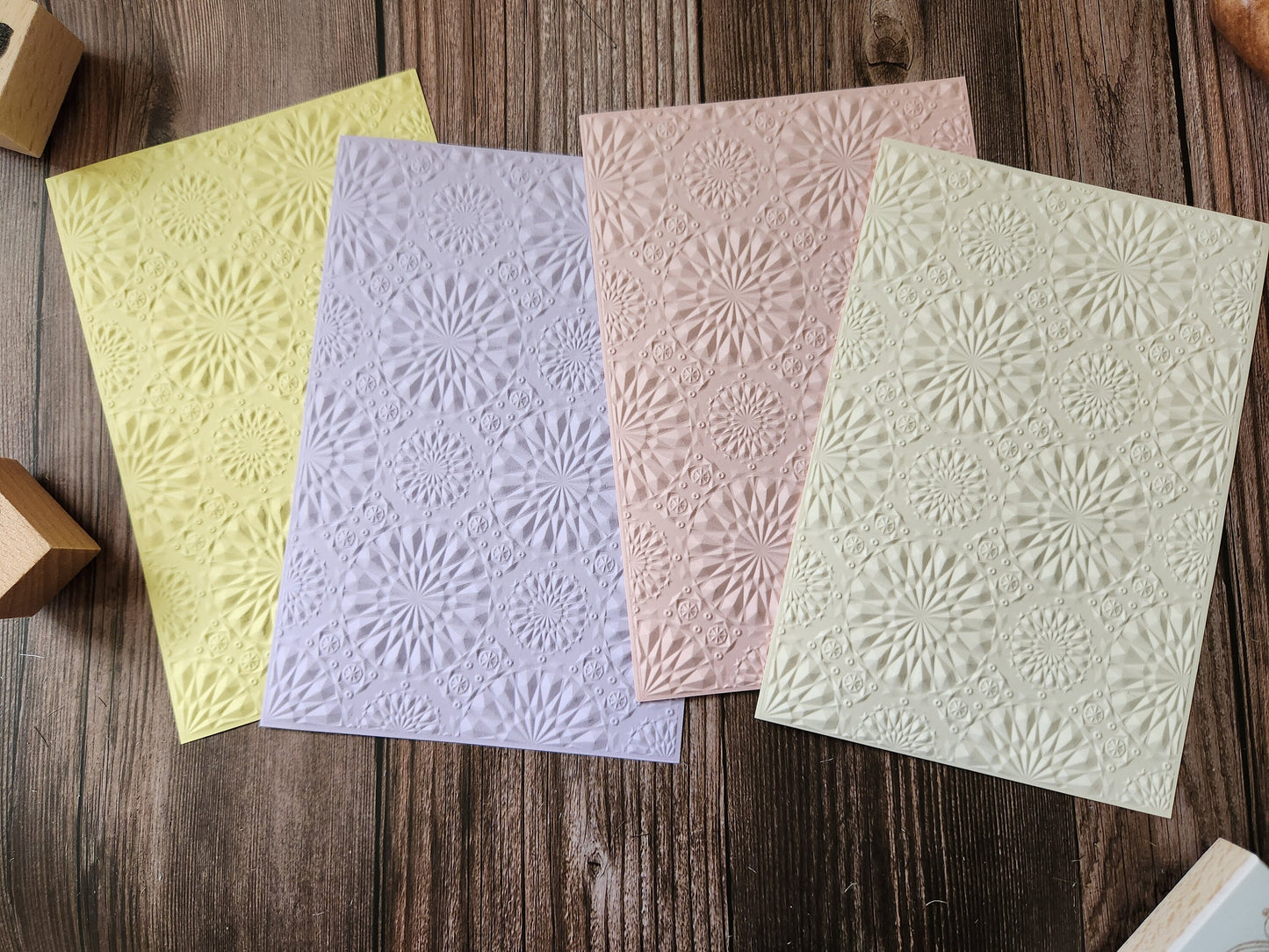 Kaleidoscope Embossed Paper