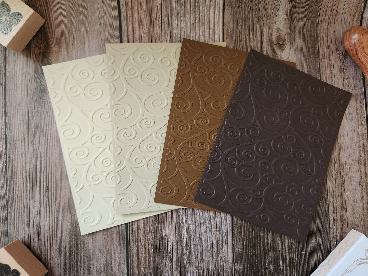 Lace Swirls Embossed Paper