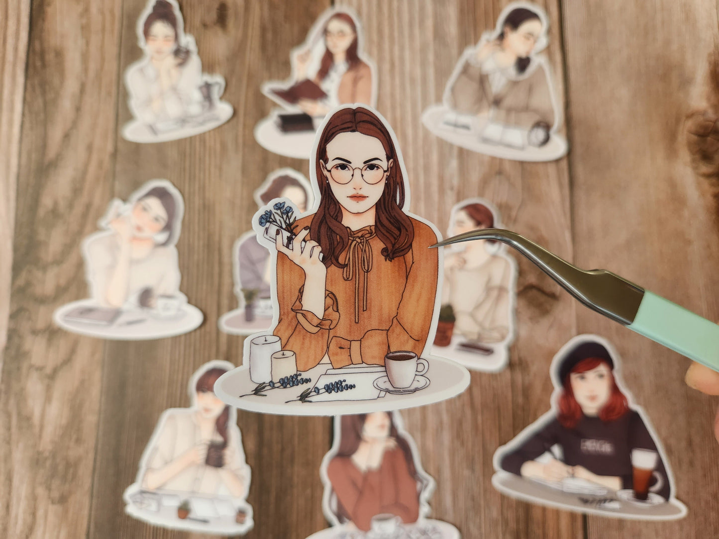 Journal Girls Stickers
