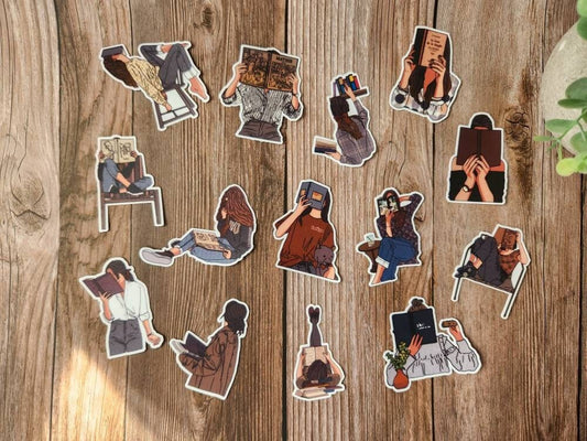 Book Girls Stickers