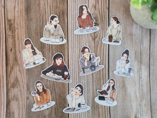 Journal Girls Stickers