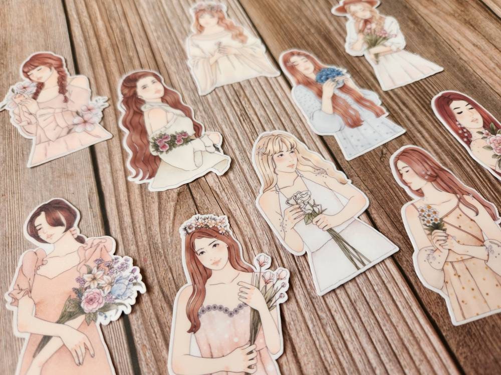 Flower Girls Stickers