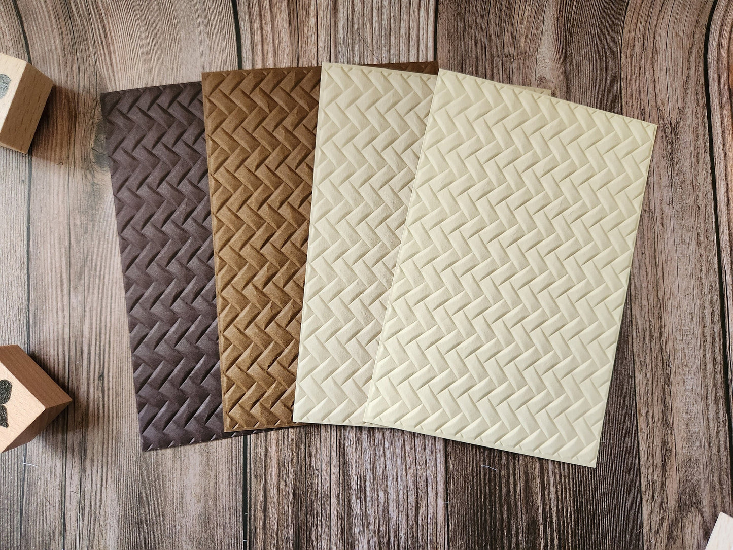 Basket Weave Embossed Paper