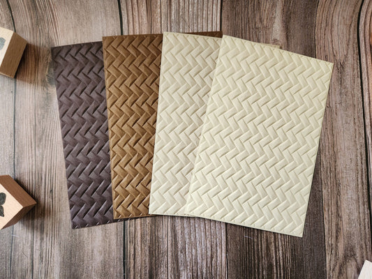 Basket Weave Embossed Paper