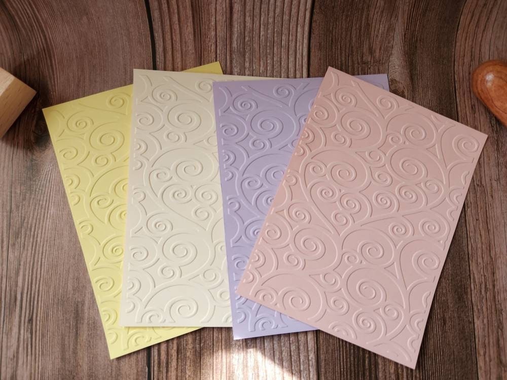 Lace Swirls Embossed Paper