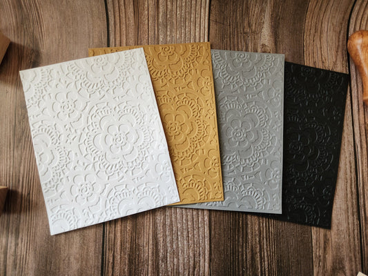 Flower Lace Embossed Paper