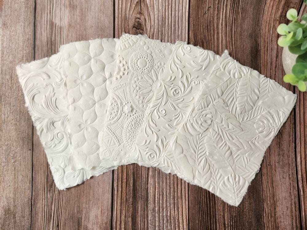 Handmade Cotton Embossed Papers