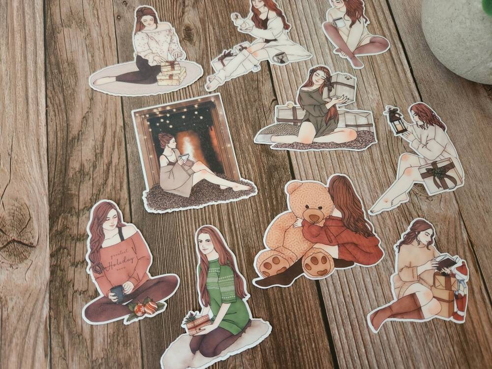 Christmas Girls Stickers