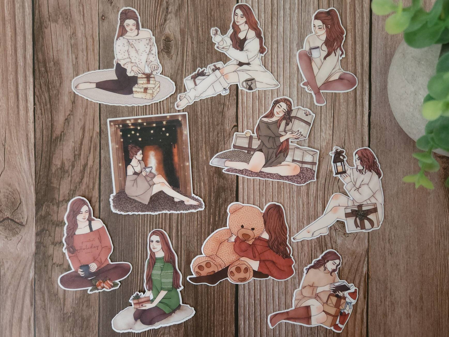 Christmas Girls Stickers