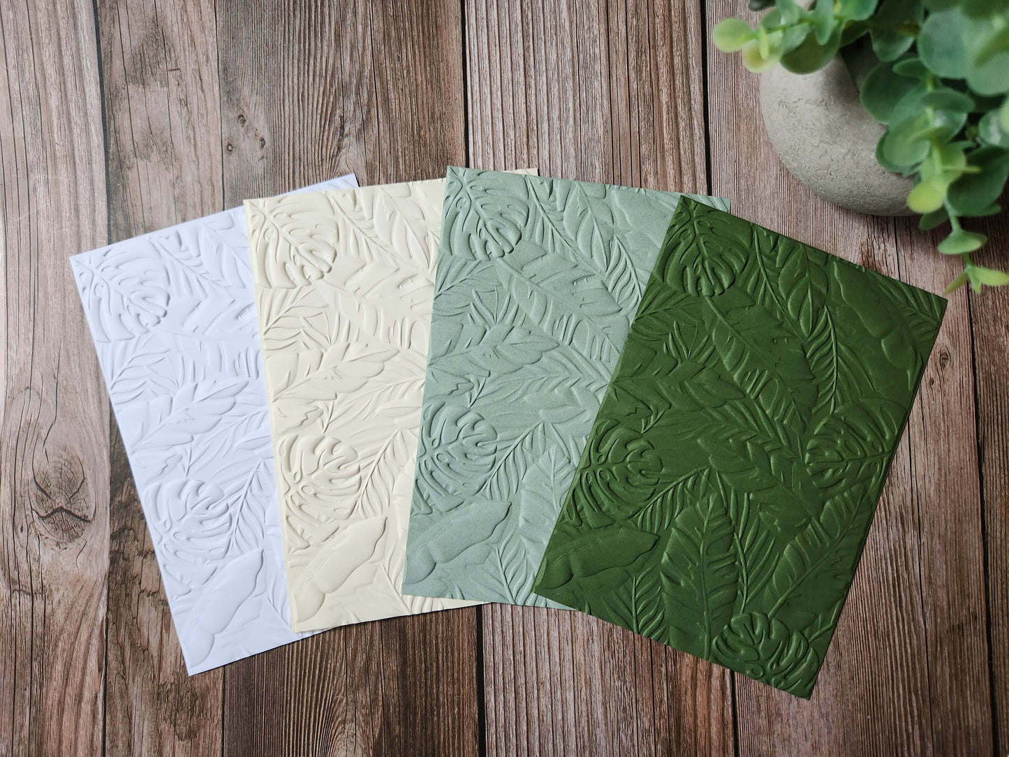 Leaves Embossed Paper