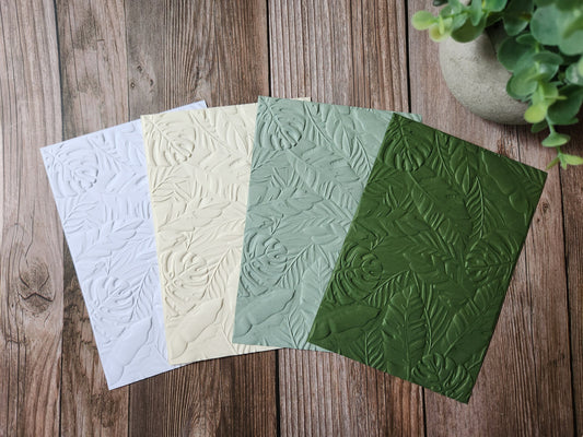 Leaves Embossed Paper
