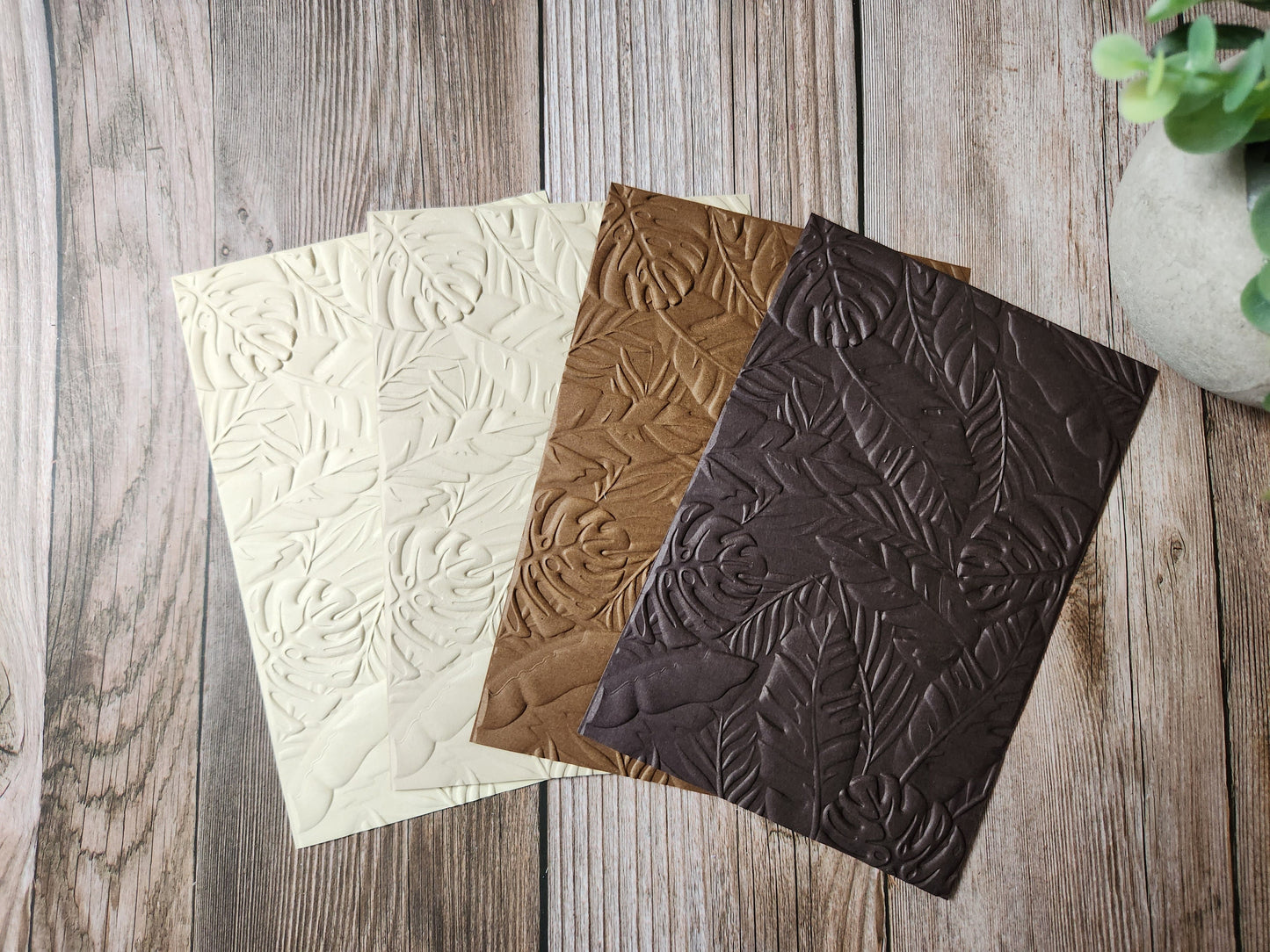 Leaves Embossed Paper