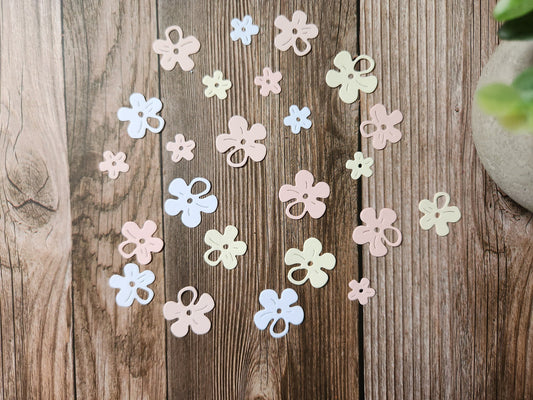 24 Mini Flower Die Cuts