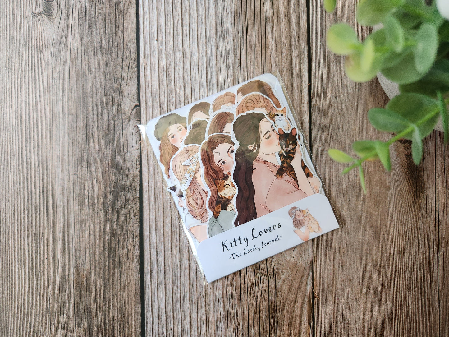 Kitty Lovers Girl Stickers