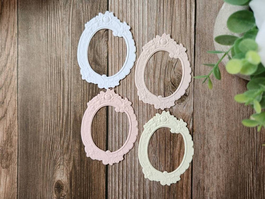 Embossed Oval Frame Die Cut