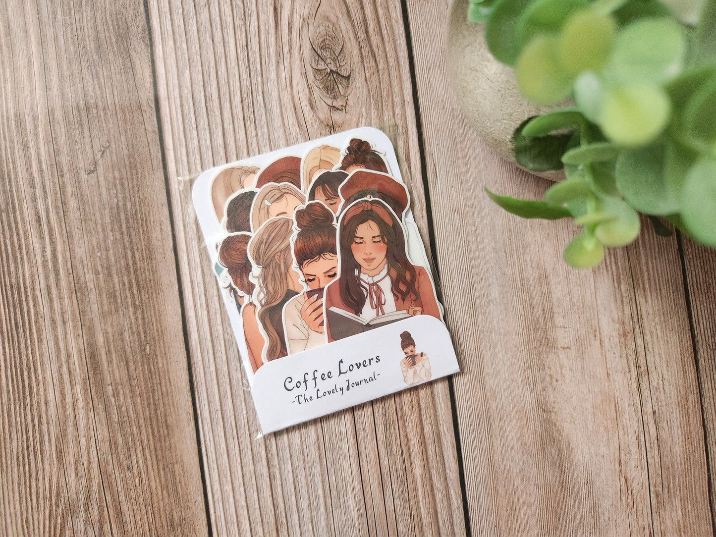Coffee Lovers Girl Stickers