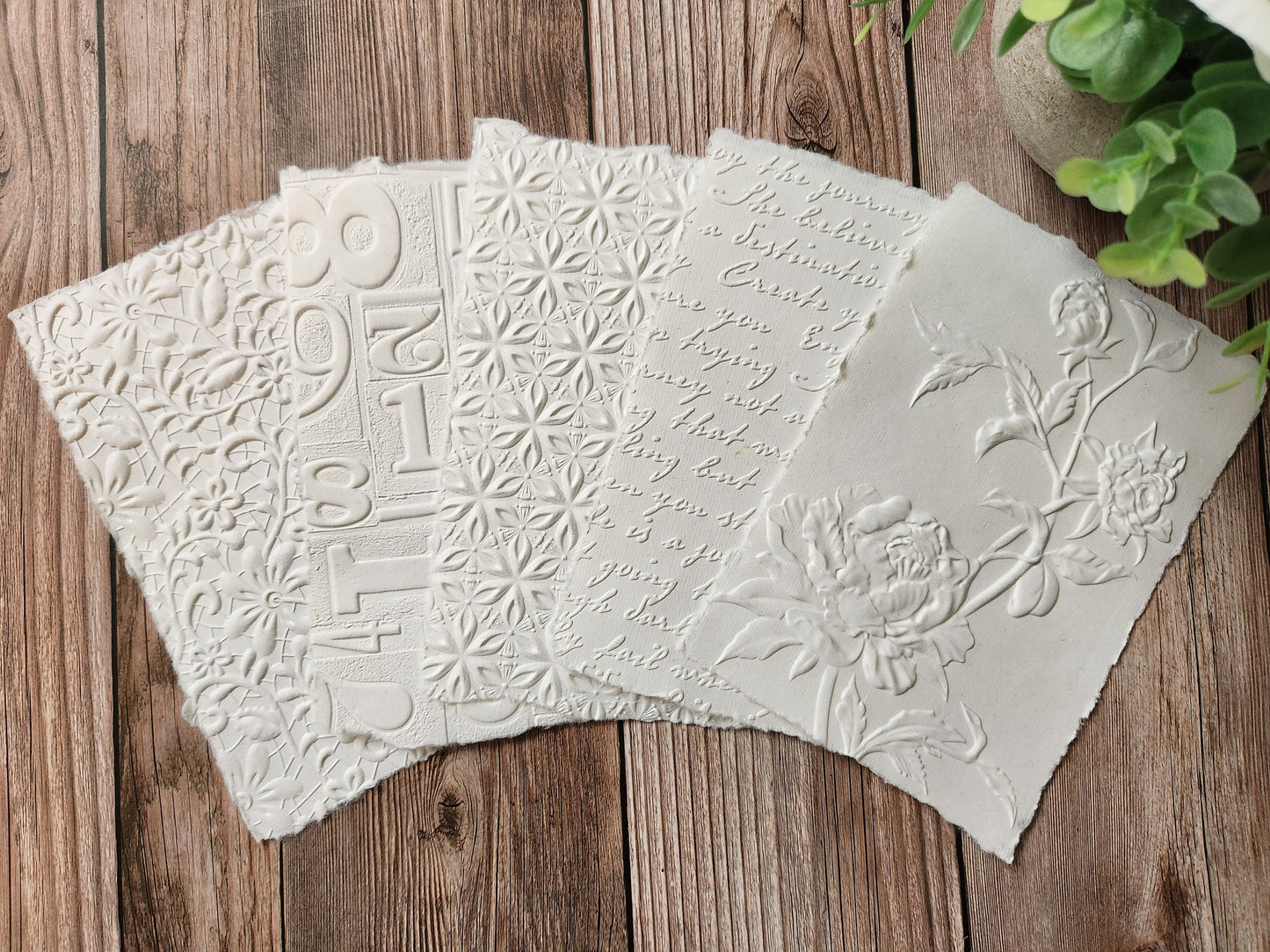 Handmade Cotton Embossed Papers