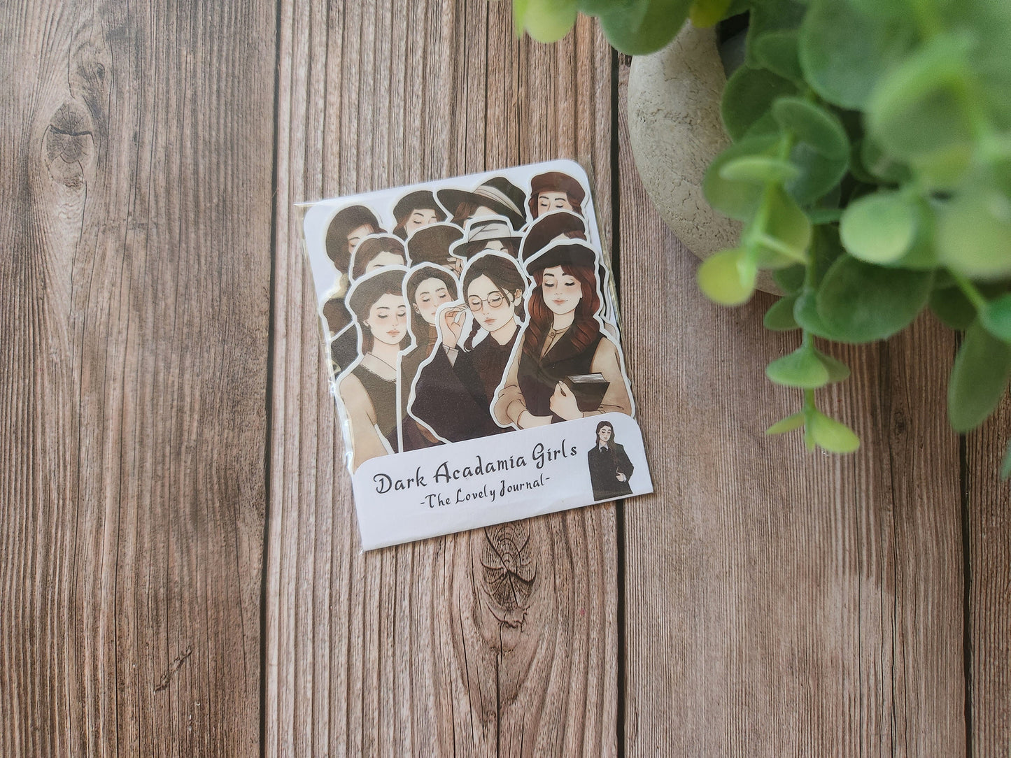 Dark Acadamia Girls Stickers