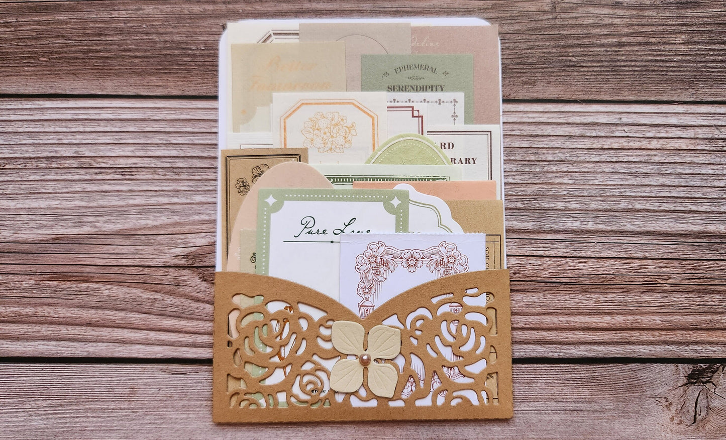 Autumn Small Pocket Full of Memos | Pocket Full of Labels | Labels | Memo Papers | Memos | Stuffed Paper Pocket