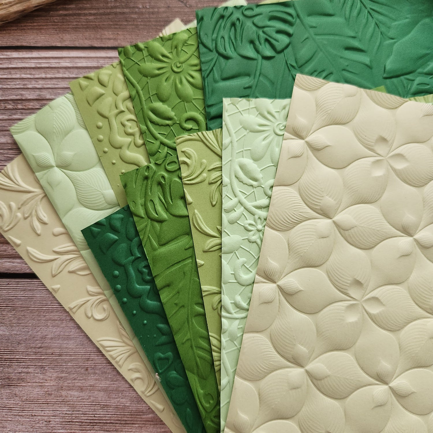 Spring Floral Embossed Paper